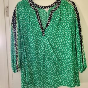 Crown and ivy 3 quarter length shirt